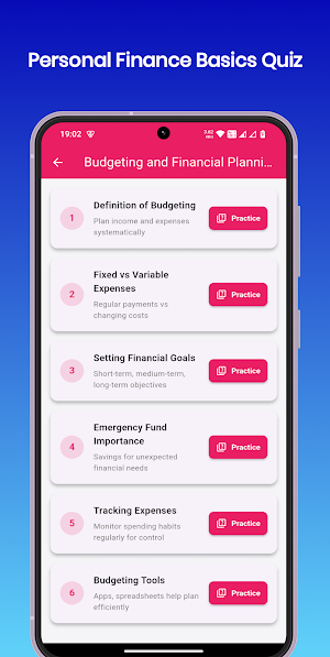 Personal Finance Basics Quiz Screenshot 1