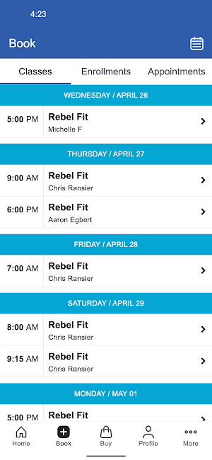 Rebel Fitness + Performance Screenshot 1