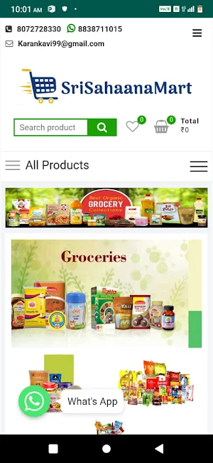 srisahaanamart.com Screenshot 0