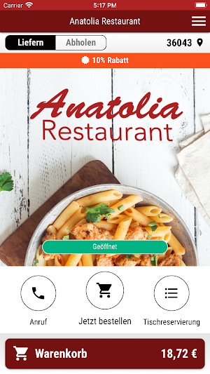 Anatolia Restaurant Screenshot 0