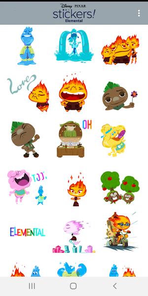 Pixar Stickers: Elemental Screenshot 1