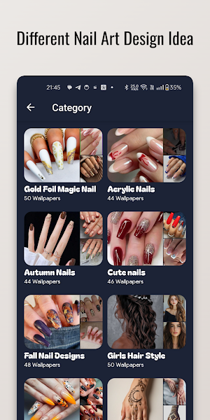 Gold Foil Magic Nail Design Screenshot 1