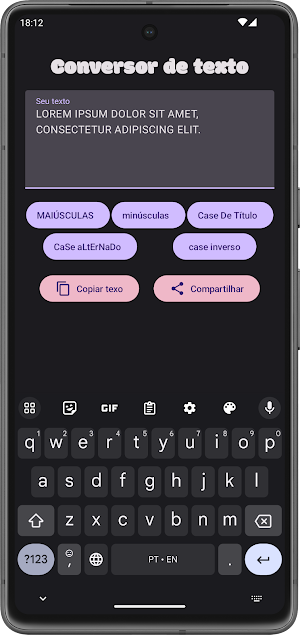 Conversor de texto Screenshot 0