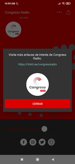 Congreso Radio Screenshot 2