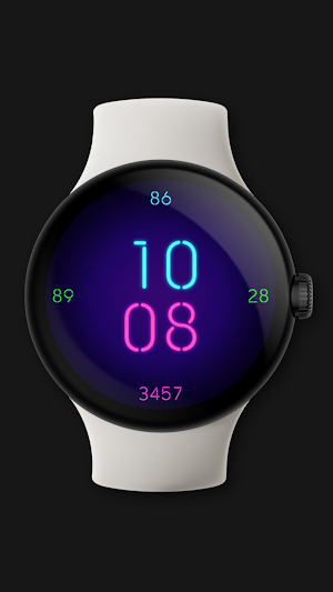 Neon Glow Watch Face Screenshot 1