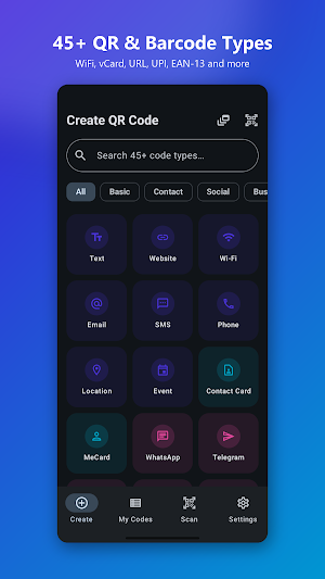 List QR: QR Code Generator Screenshot 1