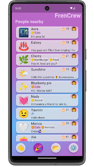 FrenCrew: make Friends, Chat Screenshot 0