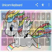 Rainbow Unicorn Keyboard Theme
