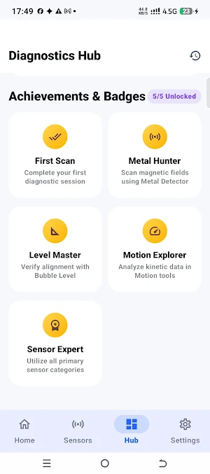 Sensor Toolkit Screenshot 2