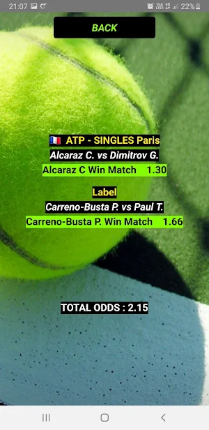 2+ Odds Tennis Prediction ZION Screenshot 2