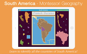 South America - Montessori Geography Screenshot 0