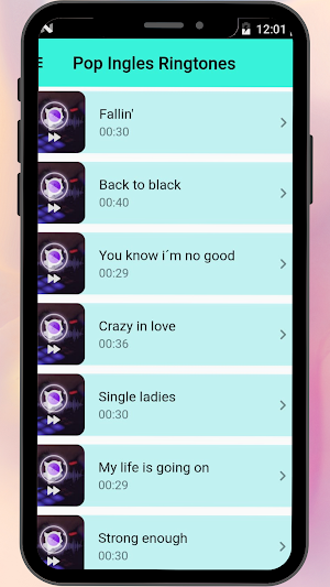 Pop English Ringtones Screenshot 0