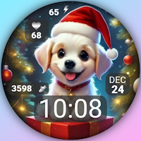 PW90 Christmas Dog
