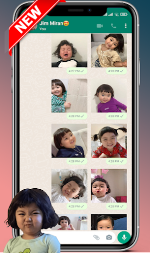 Animated Jin Miran Stickers for WhatsApp Screenshot 3