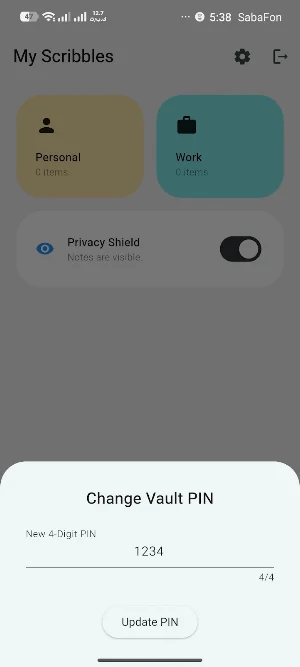 Scribble Vault Safe Screenshot 2