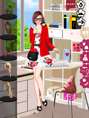 Floral Summer dress up game Screenshot 0