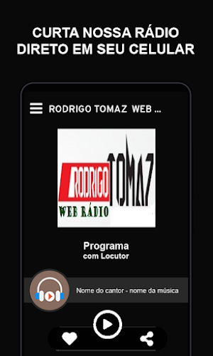 Rodrigo Tomaz  WEB RADIO Screenshot 0