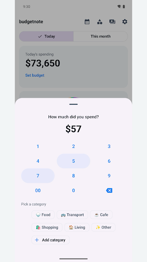 Simple Budget · Daily Spend Screenshot 0