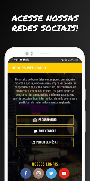 Indoors Web Rádio Screenshot 2