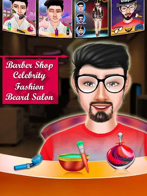 Barber Shop - Celebrity Fashion  Beard Salon Game Screenshot 0