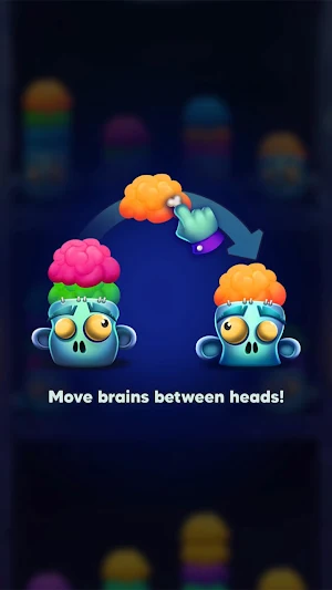 Zombie Brain Sort Puzzle Screenshot 1