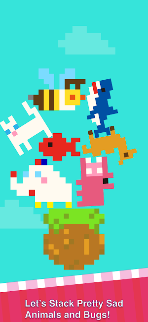 Pretty Sad Animal Tower - Easy Screenshot 1