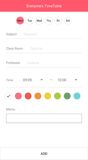 Everyone's TimeTable Screenshot 3
