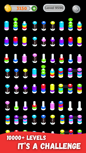 Nuts & Bolts Chaos Sort Color Screenshot 2
