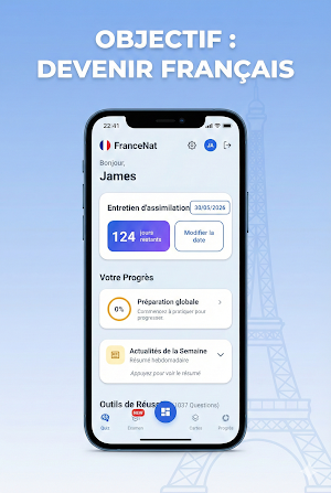 FranceNat: Examen Civique Screenshot 2
