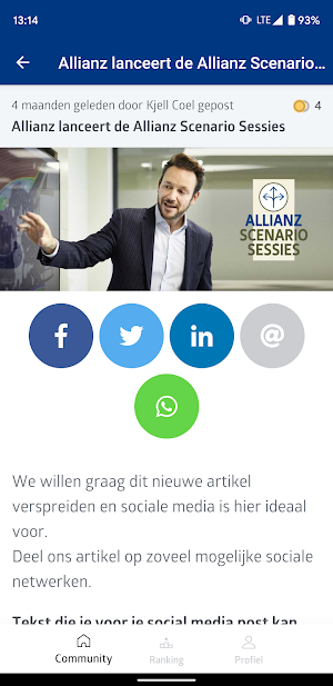 Allianz Social Ambassadors Screenshot 2