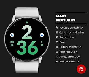 Big Green Apple Watch Face Screenshot 1