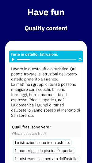 Learn Italian with Wlingua Screenshot 2