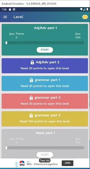 DELF DALF French exam 500 questions leaderboard Screenshot 3