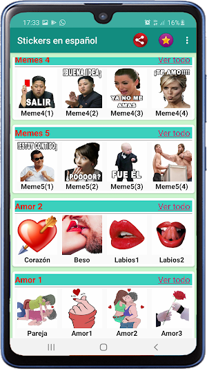 Memes with phrases Spanish Stickers WAStickerApps Screenshot 1