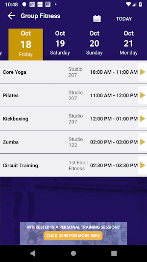 SFSU Mashouf Wellness Center Screenshot 3