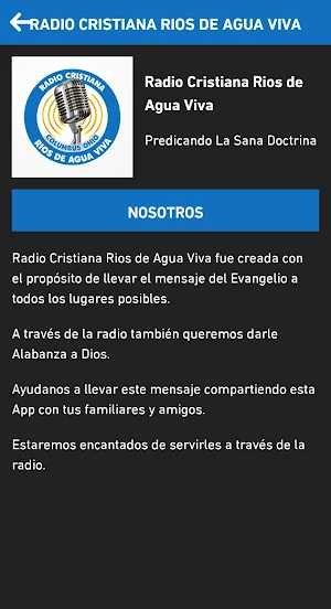 Radio Cristiana Rios de Agua Viva Screenshot 1