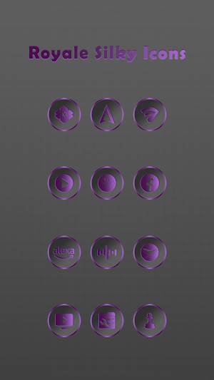 Royale Silky Dark Purple Icons Screenshot 3