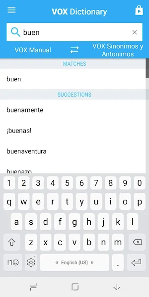 Compact Spanish Dictionary Screenshot 1