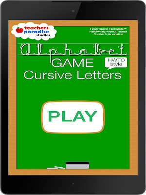 Cursive Alphabet Handwriting Game - HWTC Screenshot 3