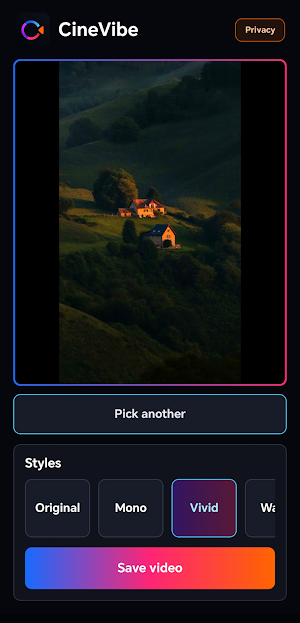 CineVibe Screenshot 2