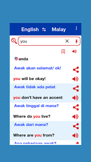 English Malay Dictionary screenshot 4