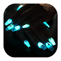 Lustrous Glow Nail Art Design