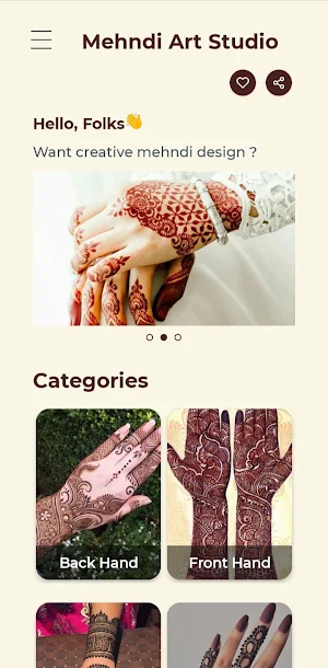 Mehndi Art Studio Screenshot 1
