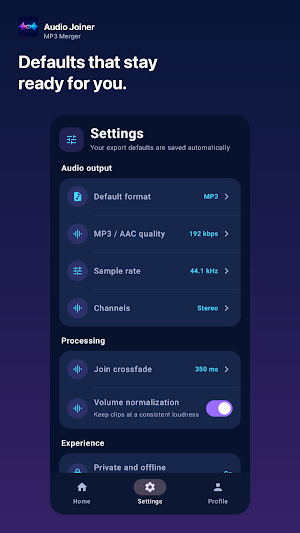 Audio Joiner & MP3 Merger Screenshot 1