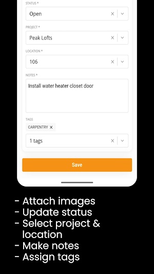 OAC Punch List Screenshot 2