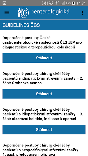 Česká gastroenterologická společnost Screenshot 3