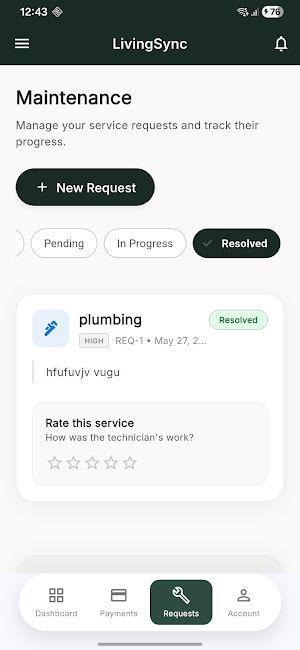 LivingSync: App For Residents Screenshot 2