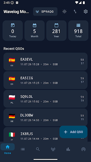 Wavelog Mobile Screenshot 0