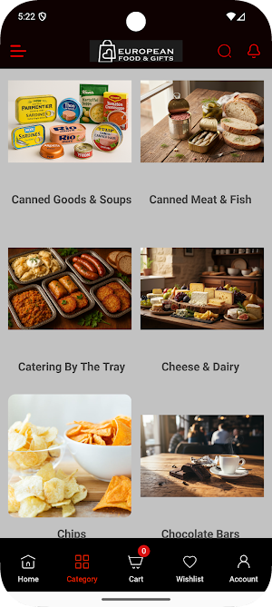 European Food and Gifts Screenshot 1