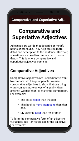 Comparative & Superlative Adj Screenshot 1